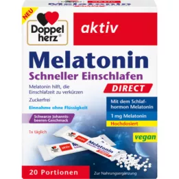 DOPPELHERZ Melatonin Direct Faster Sleep, 20 kapslit