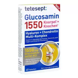 TETESEPT Glükoosamiin 1550 õhukese polümeerikattega tabletid, 40 tk