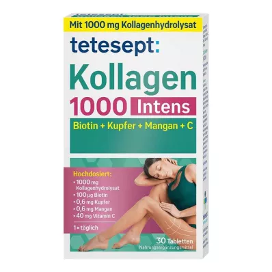 Tetesept Collagen 1000 Intens Tabletid, 30 tk