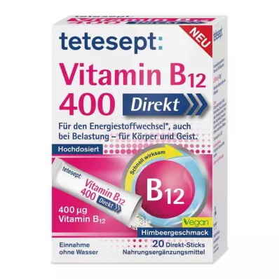 Tetesept Vitamin B12 400 Direct Sticks (20 tükki)