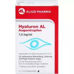 HYALURON AL Silmatilgad 1,5 mg/ml, 2X10 ml