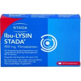 IBU-LYSIN STADA 400 mg õhukese polümeerikattega tabletid, 10 tk
