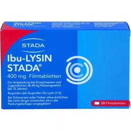 IBU-LYSIN STADA 400 mg õhukese polümeerikattega tabletid, 20 tk