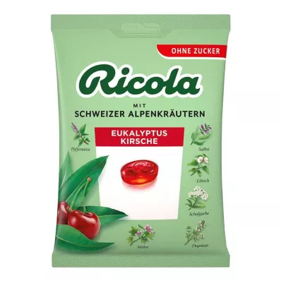 Ricola suhkruvaba kott eukalüptikirsi maiustustega, 75 g