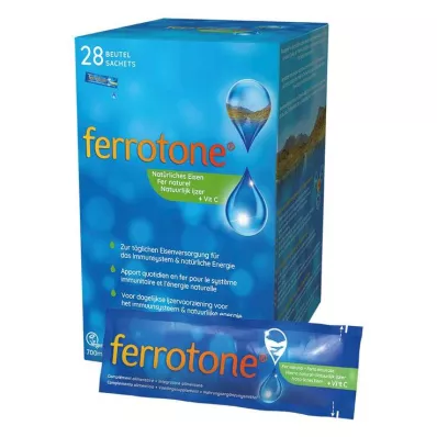 Ferrotone looduslik raud pluss C-vitamiini õunakott, 28X25 ml