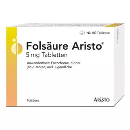 FOLSÄURE ARISTO 5 mg tabletid, 100 tk