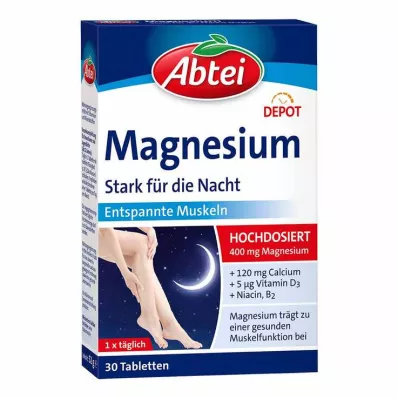 Abbey Magnesium Strong for the Night Depot tabletid, 30 tk