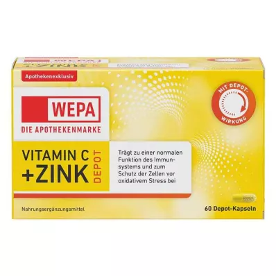 WEPA C-vitamiin+tsink kapslid, 60 kapslit WEPA C-vitamiin+tsink kapslid, 60 kapslit
