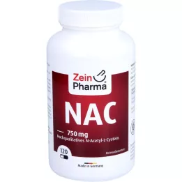 NAC 750 mg kvaliteetset N-atsetüül-L-tsüsteiini Kps, 120 tk