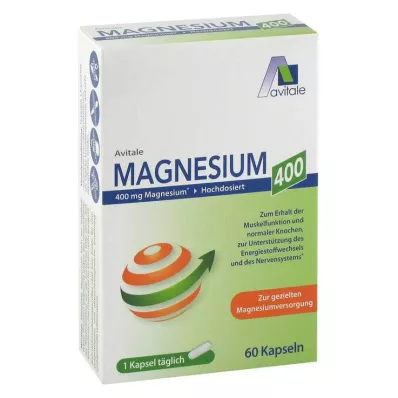 MAGNESIUM 400 mg kapslid, 60 tk MAGNESIUM 400 mg kapslid, 60 tk
