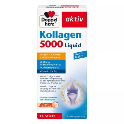 Doppelherz Collagen 5000 vedelad pulgad, 14X10 ml Doppelherz Collagen 5000 vedelad pulgad, 14X10 ml