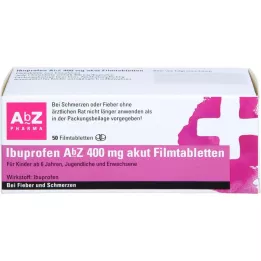 IBUPROFEN AbZ 400 mg akuutsed õhukese polümeerikattega tabletid, 50 tk