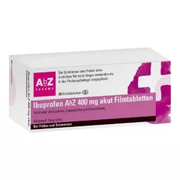 IBUPROFEN AbZ 400 mg akuutsed õhukese polümeerikattega tabletid, 50 tk