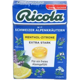 RICOLA o.Z.Box Mentool Lemon Extra Strong kommid, 50 g