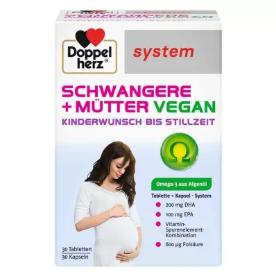 Doppelherz rasedate + emade vegan süsteemi kombineeritud pakk, 60 tk