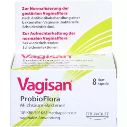 VAGISAN ProbioFlora piimhappebakterite vaginaalkapslid, 8 tk