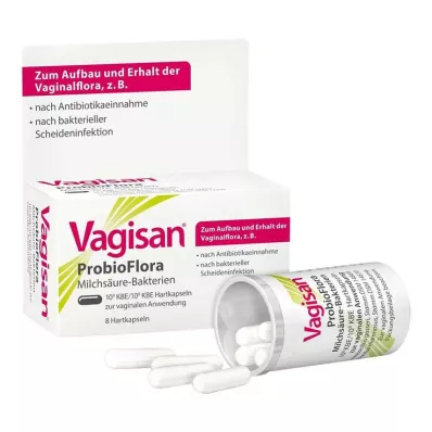 Vagisan Probioflora piimhappebakterite kõvakapslid, 8 tk Vagisan Probioflora piimhappebakterite kõvakapslid, 8 tk