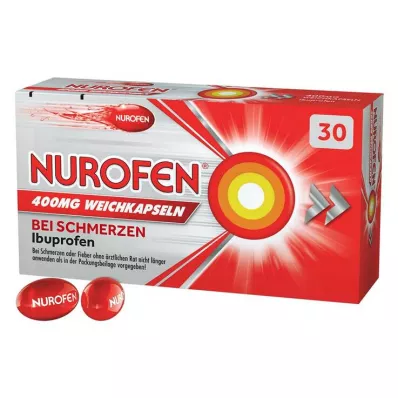 NUROFEN 400 mg pehmekapslid, 30 tk NUROFEN 400 mg pehmekapslid, 30 tk