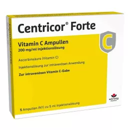 CENTRICOR Forte C-vitamiin Amp. 200 mg/ml süstelahus, 5X5 ml