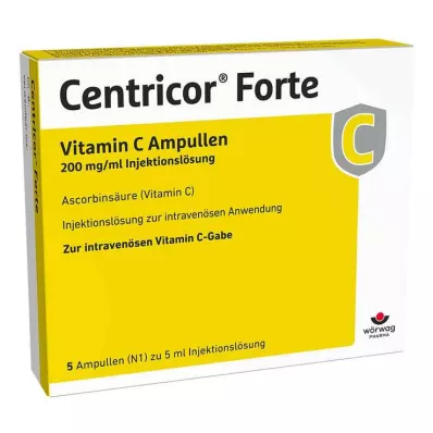 Centricor® Forte C-vitamiini ampullid 200 mg/ml süstelahus, 5X5 ml