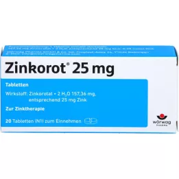 ZINKOROT 25 mg tabletid, 20 tk