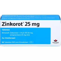 ZINKOROT 25 mg tabletid, 50 tk