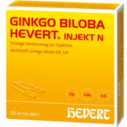 GINKGO BILOBA HEVERT injekt N ampullid, 10 tk