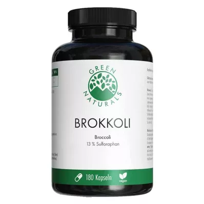 Green Naturals Broccoli + 13% Sulforaphane vegan kapslid, 180 tk