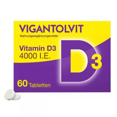VIGANTOLVIT 4000 I.U. D3-vitamiini tabletid, 60 tk VIGANTOLVIT 4000 I.U. D3-vitamiini tabletid, 60 tk