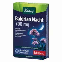 KNEIPP Valerian Night 700 mg õhukese polümeerikattega tabletid, 30 kapslit