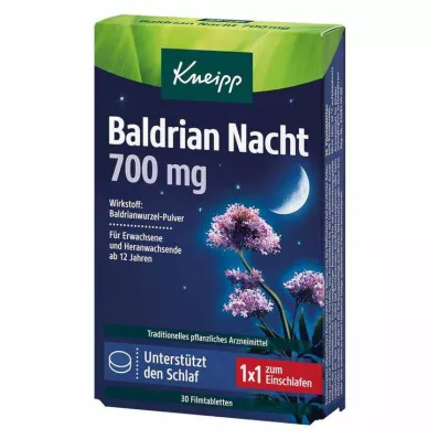 Kneipp Palderjaniöö 700 mg õhukese polümeerikattega tabletid, 30 tk