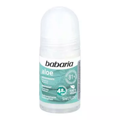 Babaria Aloe Vera rulldeodorant 48 tundi (50 ml)