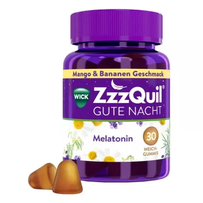WICK ZzzQuil Good Night Mango &amp; Banaan, 30 tk