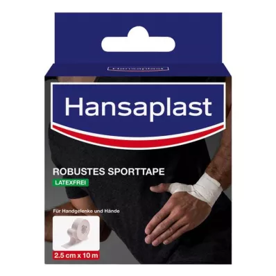 Hansaplast robustne sporditeip 2,5 cmx10 m valge, 1 tk Hansaplast robustne sporditeip 2,5 cmx10 m valge, 1 tk