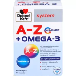 DOPPELHERZ A-Z+Omega-3 kõik-ühes süsteemi kapslid, 60 tk