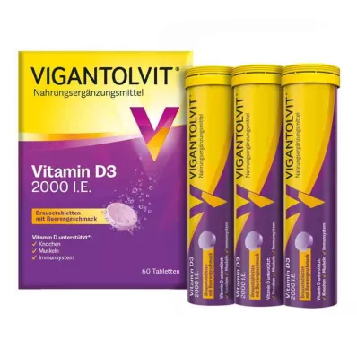 Vigantolvit 2000 i.E. D3-vitamiini kihisevad tabletid (60 tk)