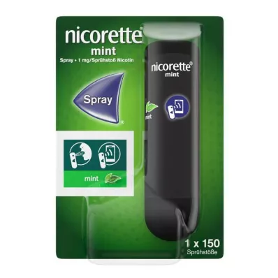 nicorette Mint Spray 1 mg nikotiiniga pihusti kohta, 1 tk nicorette Mint Spray 1 mg nikotiiniga pihusti kohta, 1 tk
