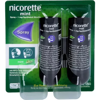 NICORETTE Piparmündisprei 1 mg/sprei NFC, 2 tk