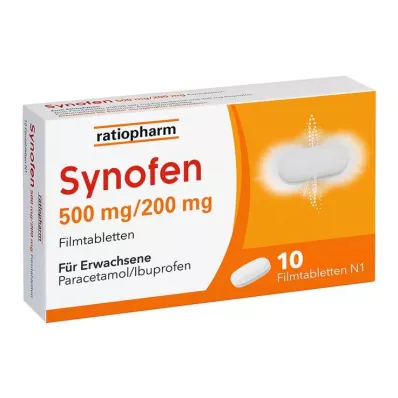 Synofen - ibuprofeeni ja paratsetamooliga, 10 tk