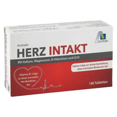 Süda intakt kaalium + magneesium + B-vitamiiniga tabletid, 180 tk Süda intakt kaalium + magneesium + B-vitamiiniga tabletid, 180 tk