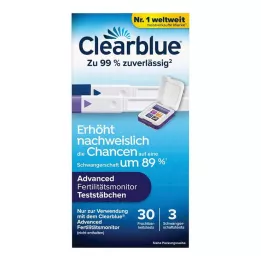 CLEARBLUE Viljakusmonitori testpulgad 30+3, 33 tk