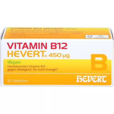 VITAMIN B12 HEVERT 450 μg tabletid, 50 tk