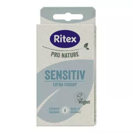 RITEX PRO NATURE SENSITIV vegan kondoomid, 8 tk