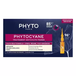 PHYTOCYANE Cure reaktsiooniline juuste väljalangemine naiste, 12X5 ml