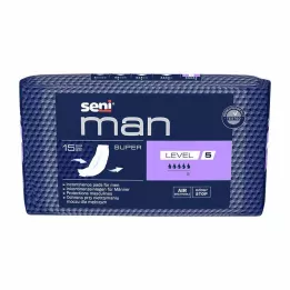 SENI Mehe inkontinentsi pad super level 5, 15 tk