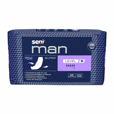 Seni® Man inkontinentsi padi super tase 5, 15 tk