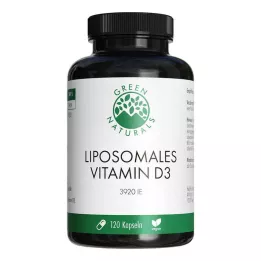 GREEN NATURALS D3-vitamiini liposomaalsed suure annusega kapslid, 120 tk