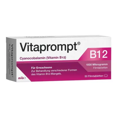 VITAprompt B12 1000 mikrogrammi õhukese polümeerikattega tabletid, 50 tk
