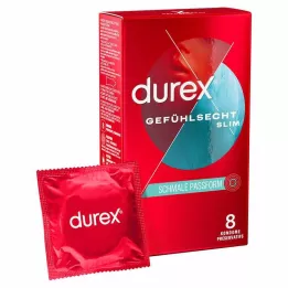 DUREX Sensitive Slim kondoomid, 8 tk