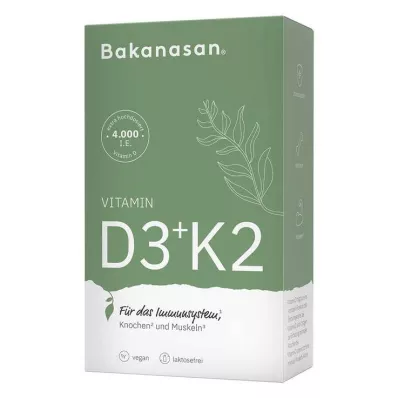 BAKANASAN D3+K2-vitamiini kapslid, 60 kapslit